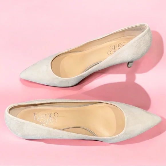 Franco Sarto Women's Cream Tudor Suede Heel - Picture 2 of 11